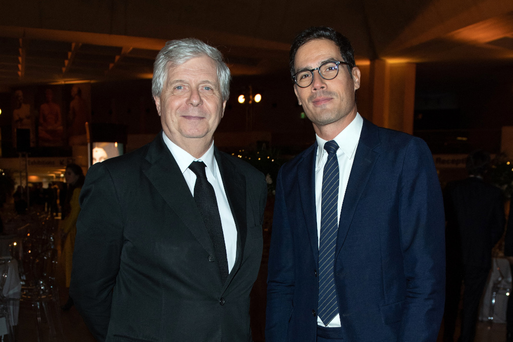 Paris National Opera director Stephane Lissner and Mathieu Gallet attending the Grand Dinner of the Louvre celebrating the Pyramidu00e2u20acu2122s 30th anniversary in Paris November 19, 2019. u00e2u20acu201d Picture by Aurore Marechal/Abacapress.com via Reuters