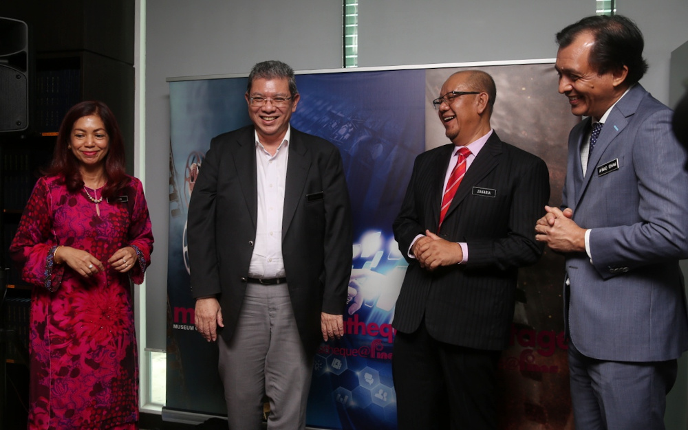 (From left) Communications and Multimedia Ministry secretary-general Datuk Suriani Ahmad, Communications and Multimedia Minister Datuk Saifuddin Abdullah, Finas chairman Zakaria Abdul Hamid and Finas CEO Ahmad Idham Ahmad Nadzri at the press conference in