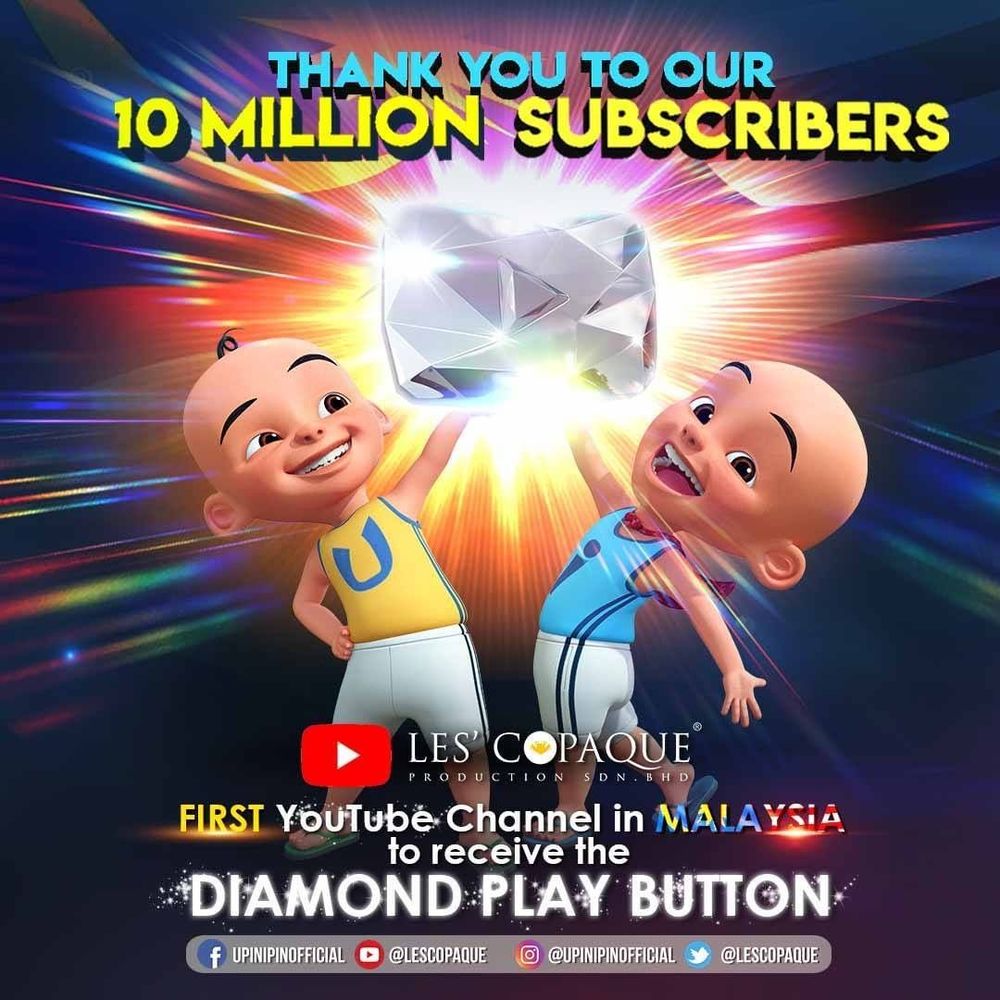 The Shah Alam-based animation studio was awarded the YouTube Diamond Play Button. u00e2u20acu201d Picture from Instagram/Lesu00e2u20acu2122 Copaque