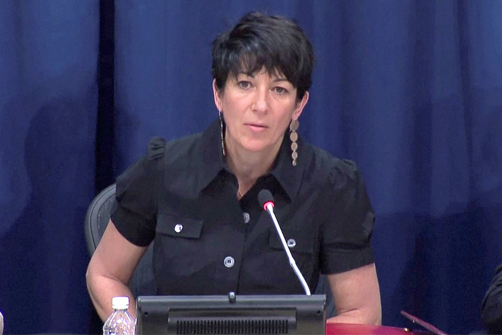 Ghislaine Maxwell speaks at a news conference on oceans and sustainable development at the United Nations in New York, June 25, 2013 in this screengrab taken from United Nations TV file footage. u00e2u20acu201d UNTV/Handout via Reuters