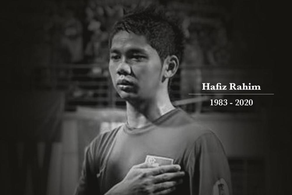 The Football Association of Singapore (FAS) today expressed its condolences to Hafiz Rahimu00e2u20acu2122s family and his loved ones. u00e2u20acu201d Picture courtesy of Football Association of Singapore/Facebook 