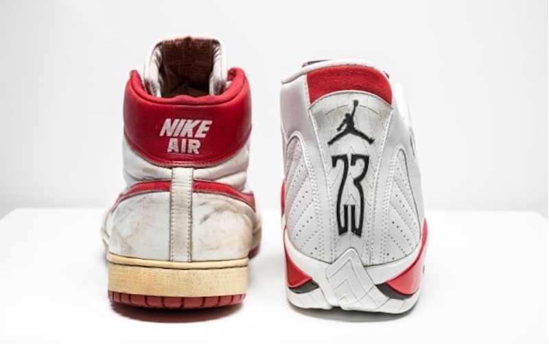 Christie's is auctioning a game-worn pair of Nike Air Ship (1984) as part of its u00e2u20acu02dcOriginal Airu00e2u20acu2122 online sale. u00e2u20acu201d Picture courtesy of Christie's