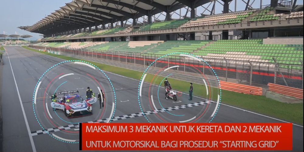 The starting grid will look a lot less hectic with less than a handful of mechanics permitted on the track. — Picture courtesy of Motorsports Association of Malaysia
