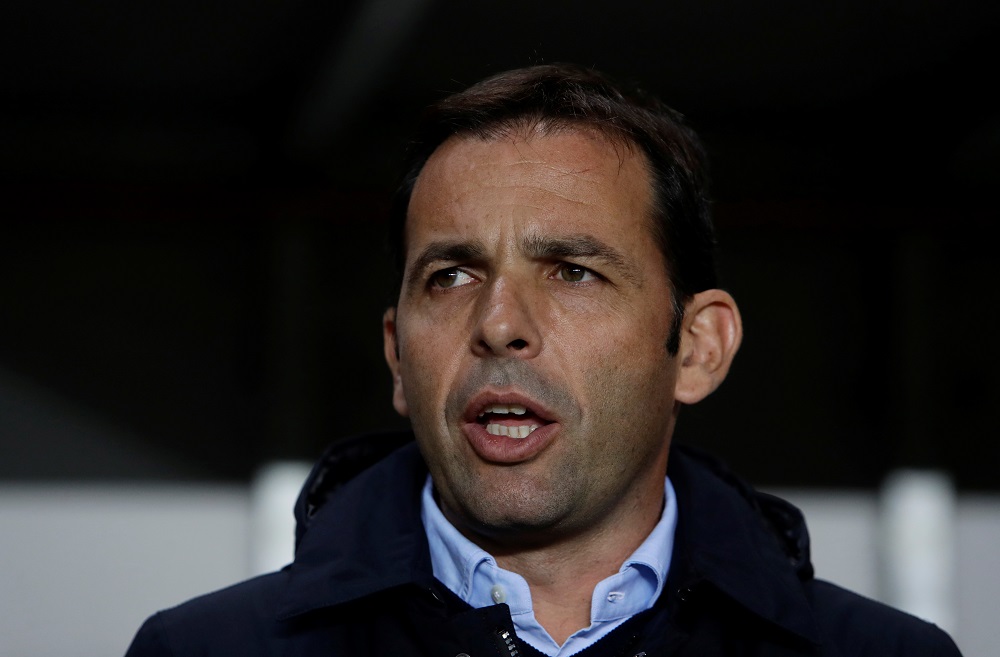 Villarreal coach Javi Calleja reacts during the game against SK Slavia Prague at the Eden Arena in Prague November 2, 2017. u00e2u20acu201d Reuters pic
