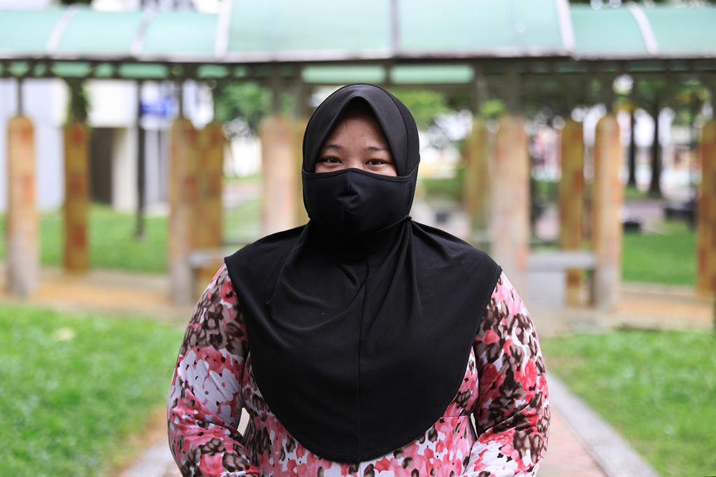 Red Dot United candidate Liyana Dhamirah says she wants to speak up on issues such unemployment and social inequality, which have become ever more stark in the wake of the Covid-19 pandemic. u00e2u20acu201d TODAY pic