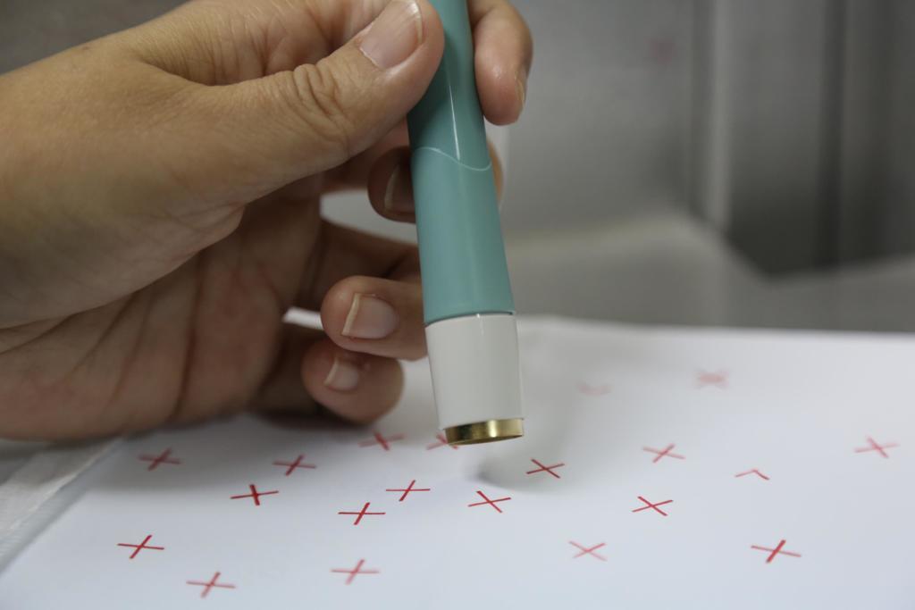 The Elections Department Singapore noted that the introduction of the self-inking pens is to allow voters to indicate their choice on the ballot papers clearly and easily. u00e2u20acu201d TODAY pic