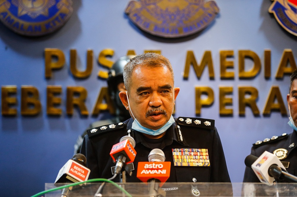 Northern Seberang Perai District Police Chief ACP Noorzainy Mohd Noor speaks to the press at the Northern Seberang Perai District Police Station July 20, 2020. u00e2u20acu201d Picture by Sayuti Zainudin