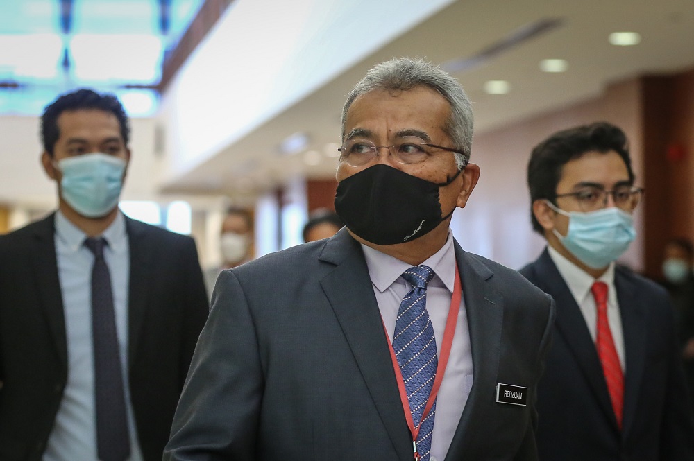 Minister in the Prime Ministeru00e2u20acu2122s Department Datuk Seri Mohd Redzuan Yusof is pictured at Parliament in Kuala Lumpur July 23, 2020. u00e2u20acu201d Picture by Yusof Mat Isa