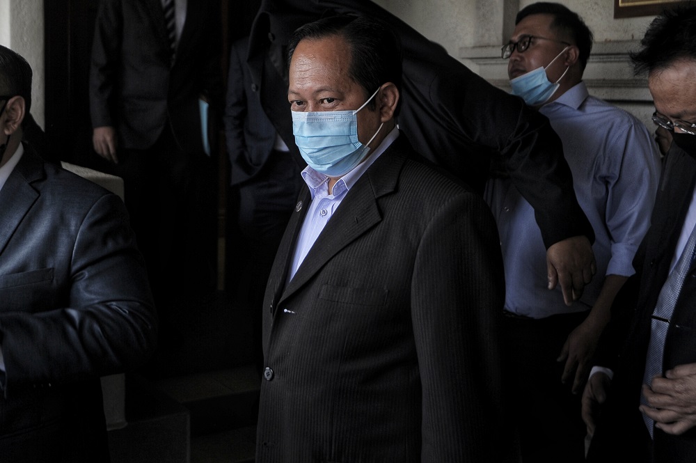 Datuk Seri Ahmad Maslan is pictured at the Kuala Lumpur High Court July 24, 2020. u00e2u20acu201d Picture by Shafwan Zaidonnn