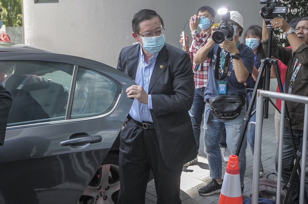 Former finance minister Lim Guan Eng arrives at the MACC headquarters in Putrajaya July 25, 2020. u00e2u20acu201d Picture by Shafwan Zaidon