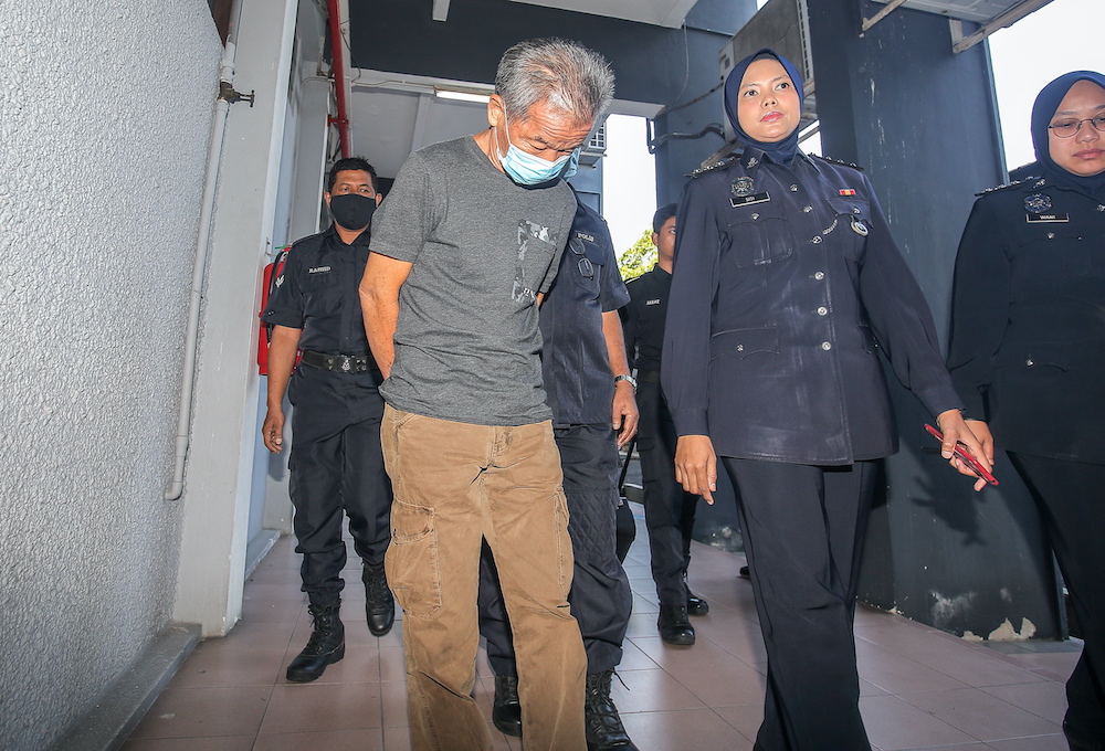 Chan Wai Sun, 63, pleaded not guilty at the Session Court in Ipoh to 15 charges of money-laundering conducted from illegal activities from January 2016 to May 2019. u00e2u20acu201d Picture by Farhan Najib