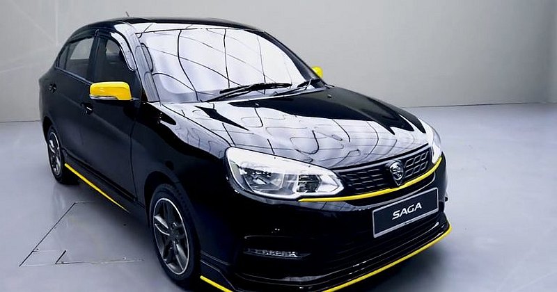 Proton Saga 35th Anniversary Edition comes only in black which is similar to its iconic Proton Knight. u00e2u20acu201d SoyaCincau pic