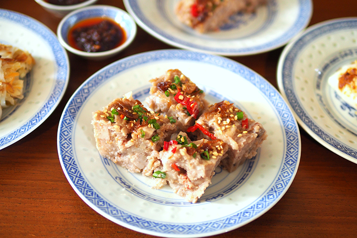 Yam cake has a softer texture and is packed with flavour from the homemade XO sauce