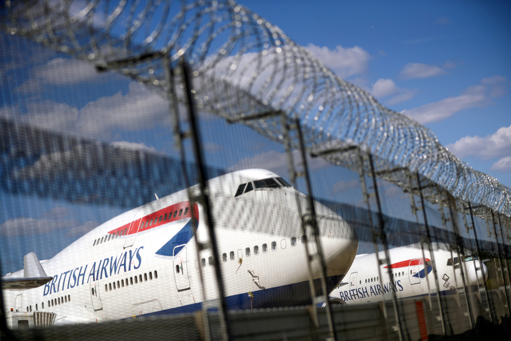British Airways planes are seen at the Heathrow Airport in London, Britain, July 17, 2020. u00e2u20acu201d Reuters picnn