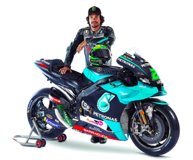 Pelumba Petronas Yamaha Sepang Racing Team (SRT) Franco Morbidelli bertekad untuk terus mempamerkan aksi cemerlang dalam kejohanan MotoGP. u00e2u20acu2022 Foto ihsan Facebook/Petronas SRT