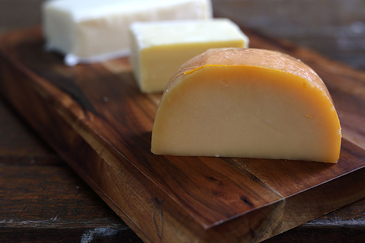 A variety of cheeses impart lots of flavour and different textures.