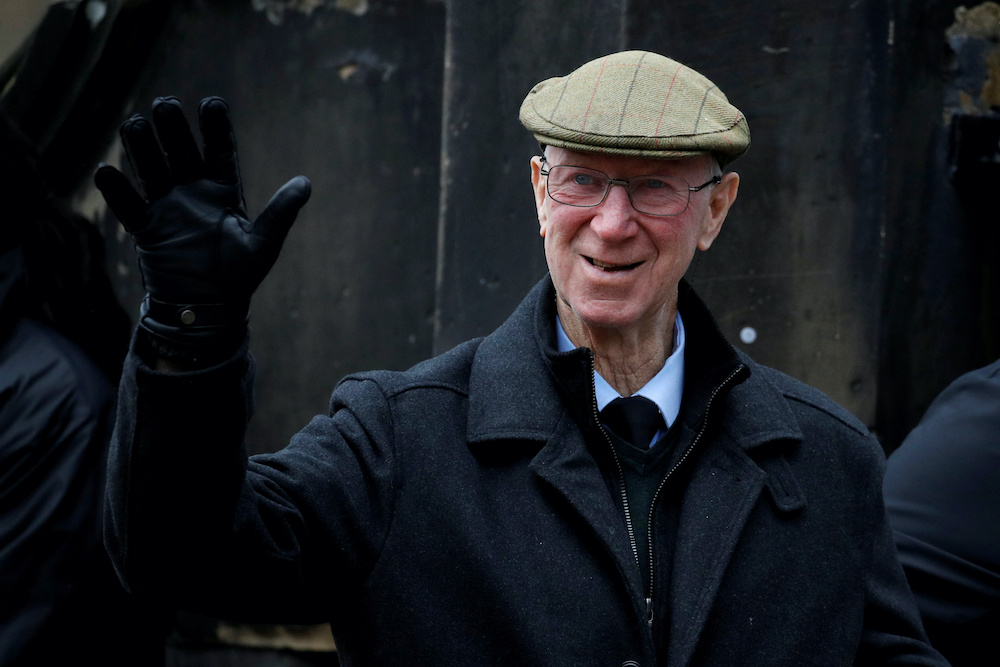 Jack Charlton at the funeral of former England World Cup winning goalkeeper Gordon Banks in Stoke-upon-Trent, March 4, 2019. u00e2u20acu201d Reuters picnn