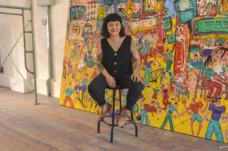 Tun Perak Co-Op’s Beatrice Leong is thrilled that they will host Kide’s first solo exhibition
