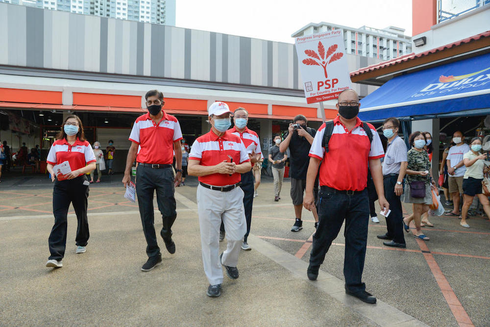 Dr Tan at a PSP walkabout on July 4, 2020. u00e2u20acu201d TODAY picnn