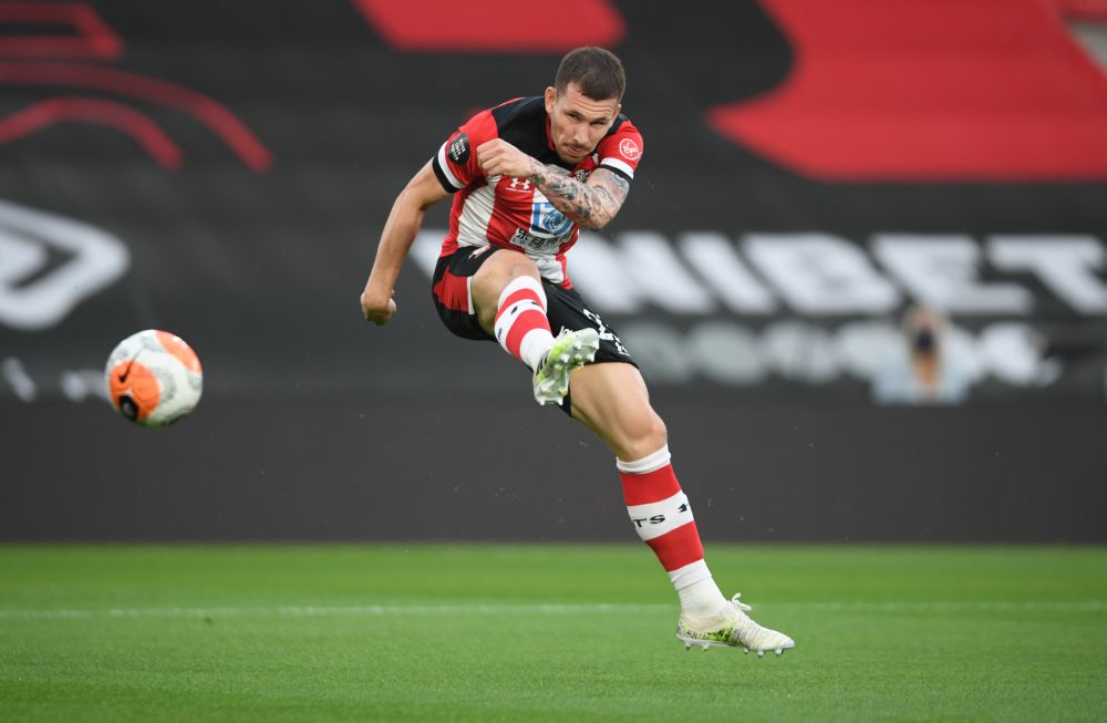 Southampton's Pierre-Emile Hojbjerg shoots at goal during the match against Brighton at St Maryu00e2u20acu2122s Stadium, Southampton July 16, 2020. u00e2u20acu201d Reuters pic 