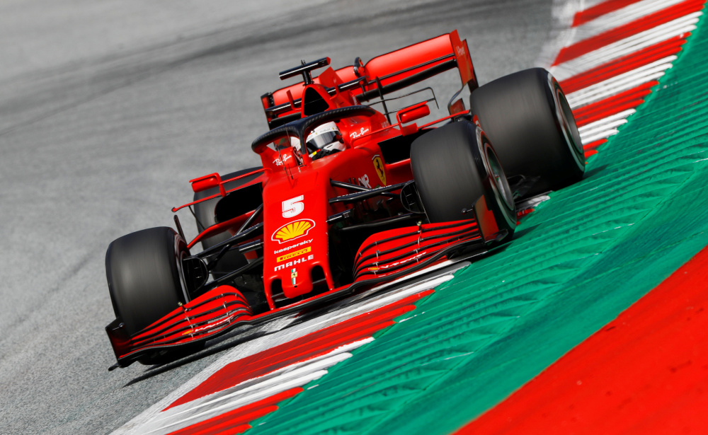 Ferrariu00e2u20acu2122s Sebastian Vettel during practice, as F1 resumes following the outbreak of the coronavirus disease at Red Bull Ring, Spielberg, Austria July 3, 2020. u00e2u20acu201d Reuters pic 