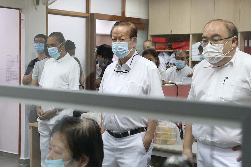 PAP activists at the Teck Ghee Branch office waiting for election results to be announced on Saturday, July 11, 2020. u00e2u20acu201d TODAY pic
