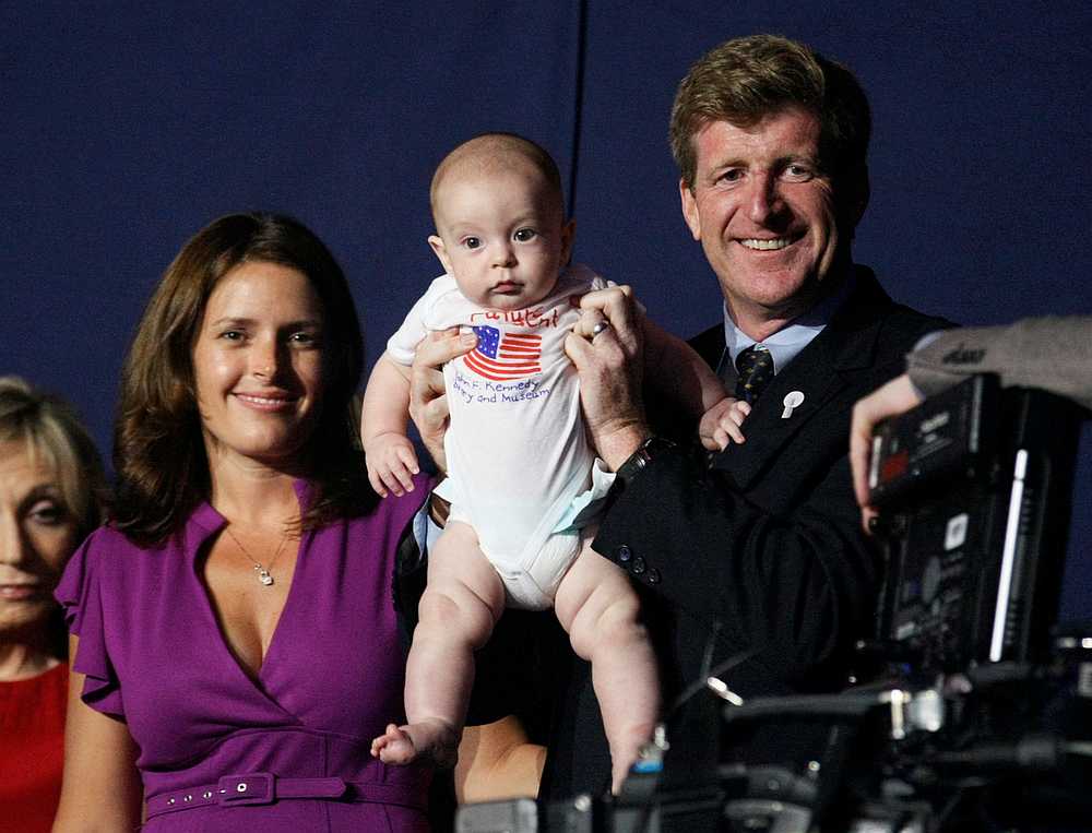 Patrick Kennedy and his wife Amy Petitgout with their four-month-old baby Owen Patrick Kennedy during the 2012 Democratic National Convention in Charlotte, North Carolina September 4, 2012. u00e2u20acu201d Reuters pic