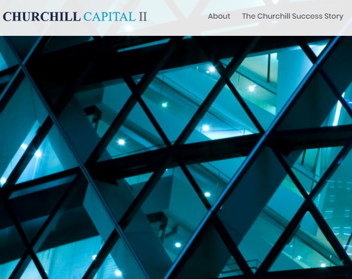 Screengrab of the Churchill Capital Corp III website at churchillcapitalcorp.com.