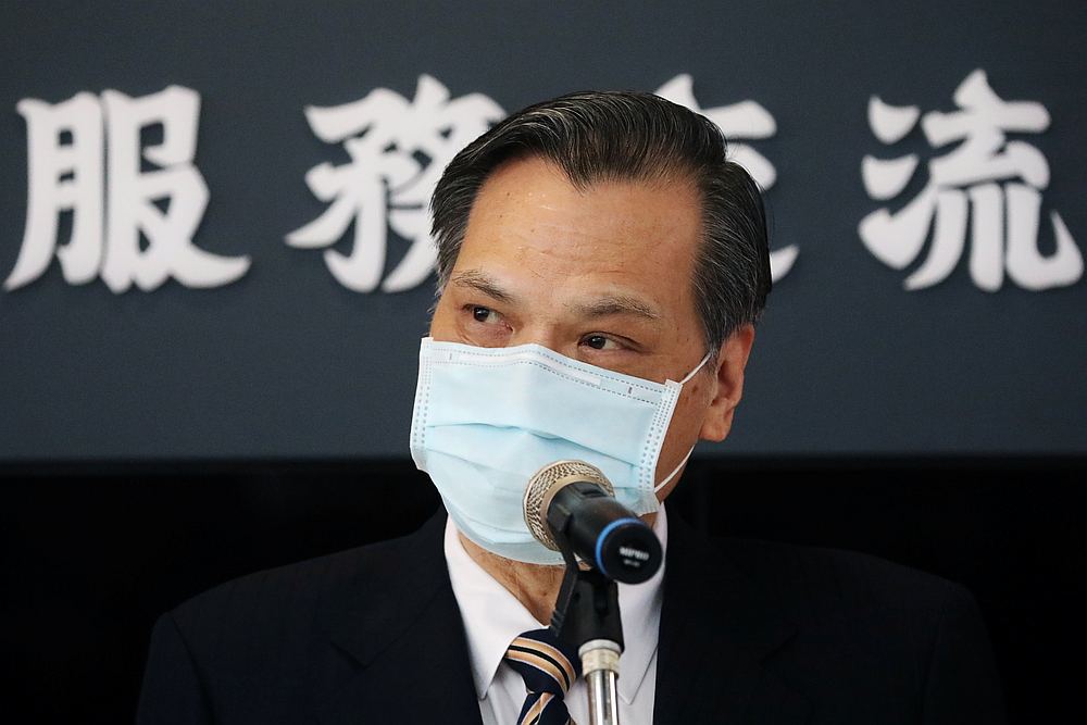 Chen Ming-tong, head of Taiwan's China-policy making Mainland Affairs Council, speaks to the media at the opening of the Taiwan-Hong Kong Services and Exchanges Office in Taipei, Taiwan, July 1, 2020. u00e2u20acu201d Reuters pic