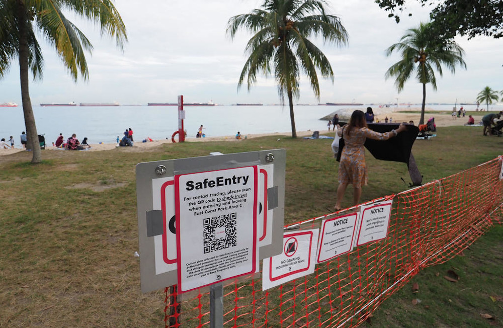 National Development Minister Lawrence Wong at a press conference July 24, 2020 said that crowds had likely increased last weekend at the start of the week-long school holiday. u00e2u20acu201d TODAY pic 