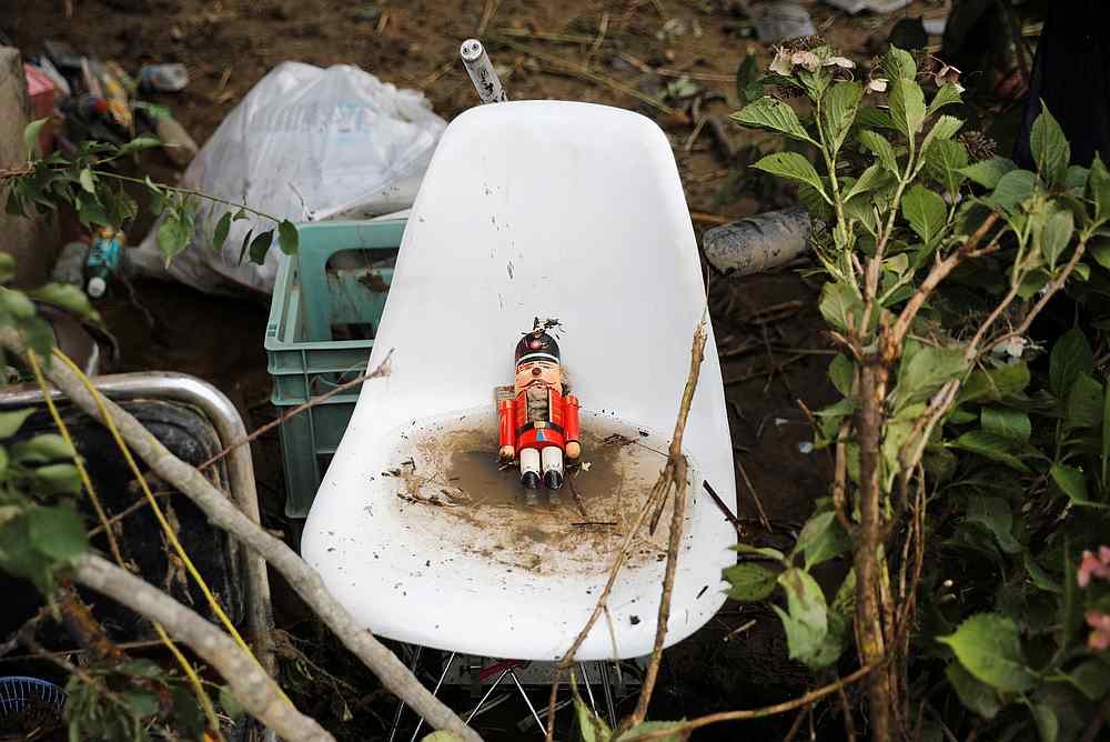 A toy soldier figure is seen amid debris at a damaged house after floods caused by torrential rain in Hitoyoshi, Kumamoto Prefecture, southwestern Japan July 8, 2020. u00e2u20acu201d Reuters pic
