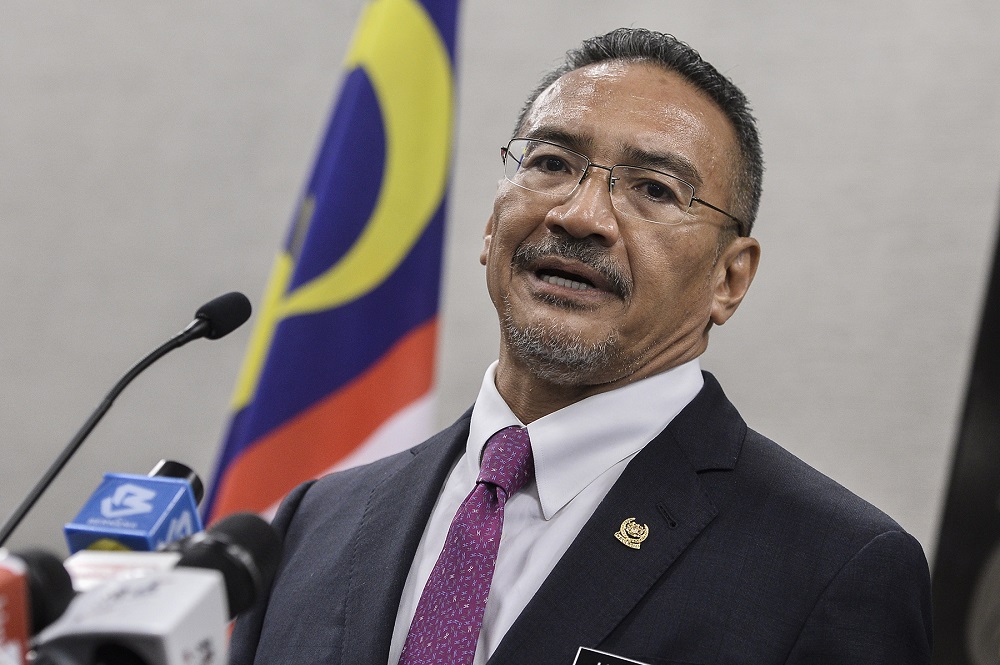 Foreign Affairs Minister Datuk Seri Hishammuddin Hussein speaks during a press conference at Parliament in Kuala Lumpur July 15, 2020. u00e2u20acu2022 Picture by Miera Zulyana 
