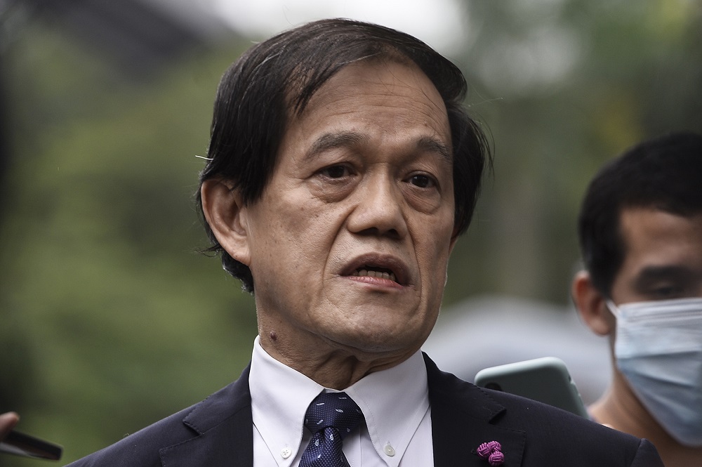 Zahid’s defence lawyer Hisyam Teh Poh Teik sought to suggest that a file bearing the title ‘charity’ — and previously testified by the law firm’s accountant to be under Yayasan Al-Falah’s name — was actually under Yayasan Akalbudi. ― Picture by Miera Zulyana