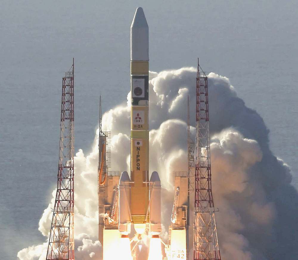 An H-2A rocket carrying the Hope Probe, developed by the Mohammed Bin Rashid Space Centre in the United Arab Emirates, lifts off from the Tanegashima Space Centre in Japan July 20, 2020. u00e2u20acu201d Kyodo pic via Reuters