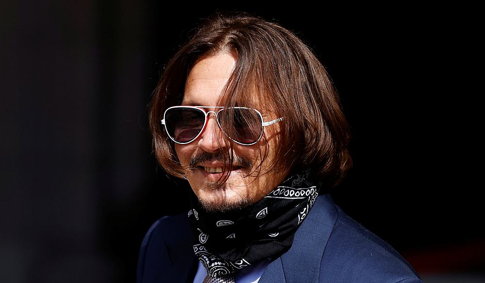 Actor Johnny Depp arrives at the High Court in London, Britain July 17, 2020. u00e2u20acu201d Reuters pic