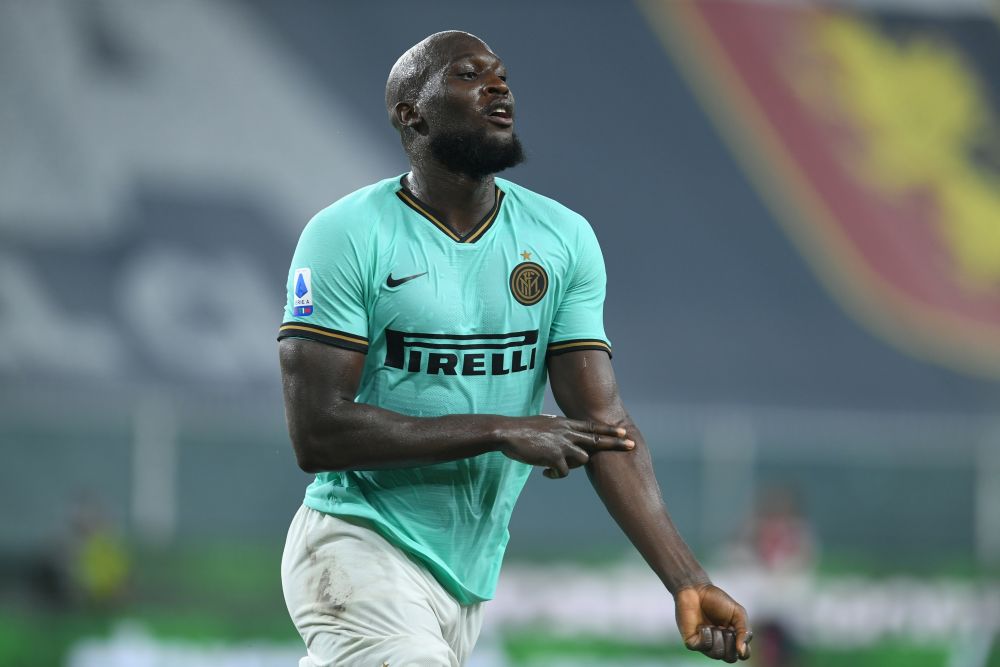 Inter Milan's Romelu Lukaku celebrates scoring their third goal against Genoa with Romelu Lukaku at Stadio Comunale Luigi Ferraris, Genoa July 25, 2020. u00e2u20acu201d Reuters pic
