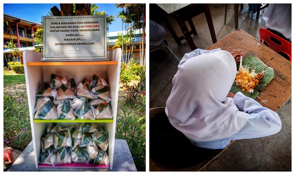The SMK Convent St Cecilia teacher discovered that many students went to school on an empty stomach while some could only afford rice with salt. u00e2u20acu2022 Picture via Facebook/Maisarah Hannan