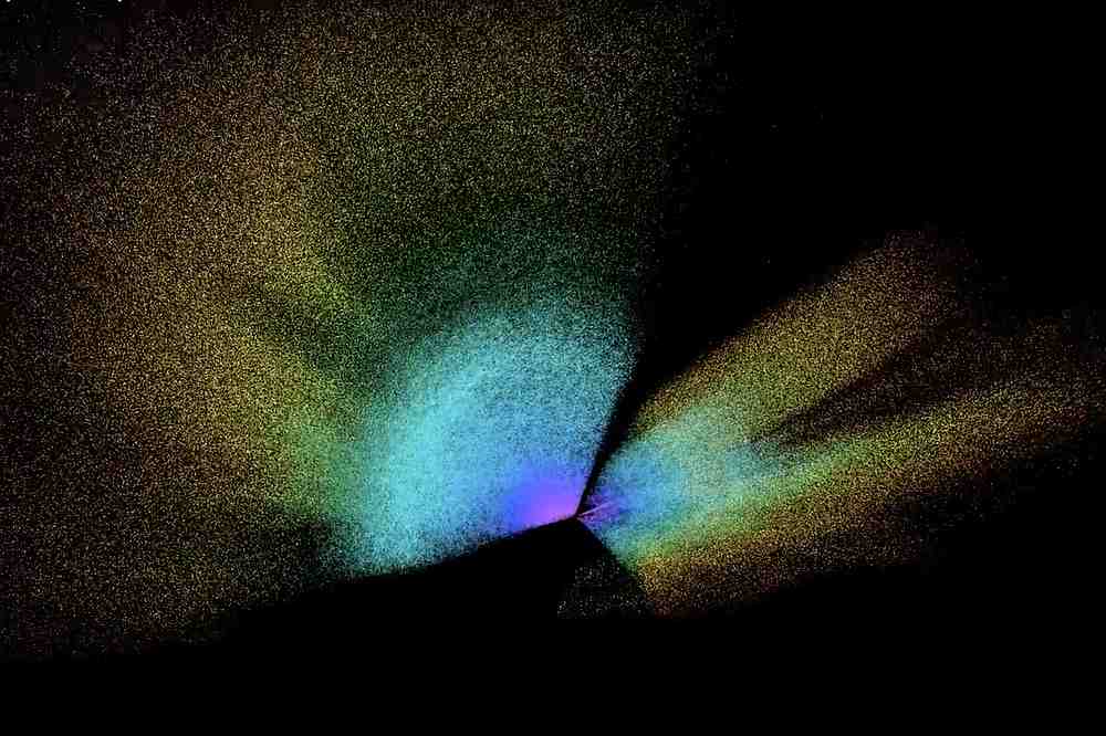 An image grab shows a map of the universe in expansion released on July 19, 2020. u00e2u20acu201d Swiss Federal Institute of Technology Lausanne (EPFL) computer animation handout via AFP