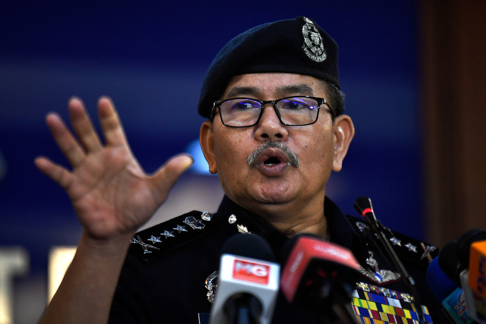 Kuala Lumpur police chief Datuk Seri Mazlan Lazim speaks during a press conference at the Kuala Lumpur Police Contingent Headquarters July 14, 2020. u00e2u20acu201d Bernama pic 