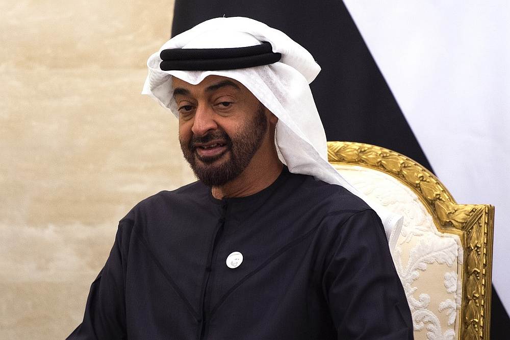 Abu Dhabi's Crown Prince Mohammed bin Zayed Al-Nahyan during a meeting at Al-Shati Palace in the UAE capital Abu Dhabi January 12, 2019. u00e2u20acu201d AFP pic