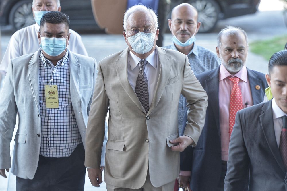 Datuk Seri Najib Razak is pictured at the Kuala Lumpur High Court July 17, 2020. u00e2u20acu201d Picture by Shafwan Zaidon