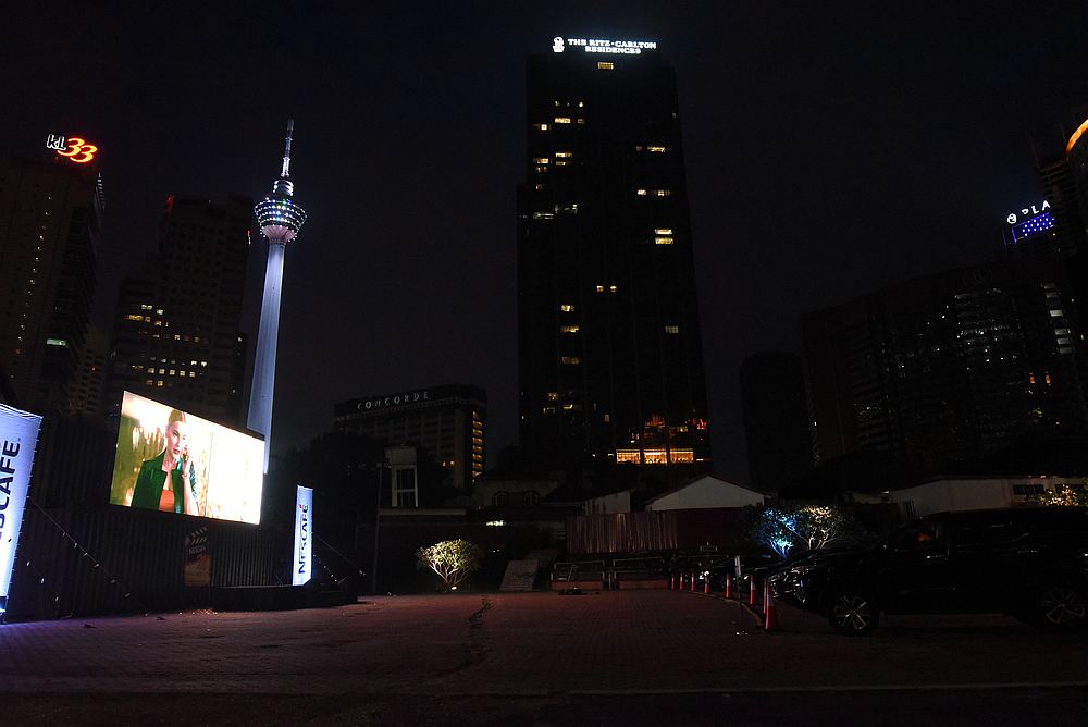 The Nescafe M-Junction Drive-In Cinema is now open to the public forhe next three months. u00e2u20acu201d Picture by Arif Zikri 