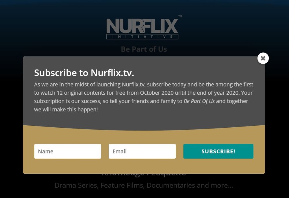 Subscribers can watch the platform’s 12 original shows for free from October to December this year. — Screengrab from Nurflix