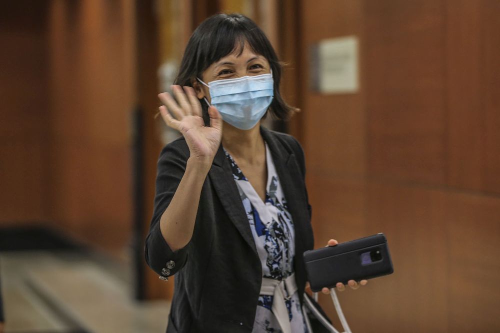 Kulai MP Teo Nie Ching is pictured at Parliament in Kuala Lumpur July 16, 2020. u00e2u20acu201d Picture by Hari Anggara