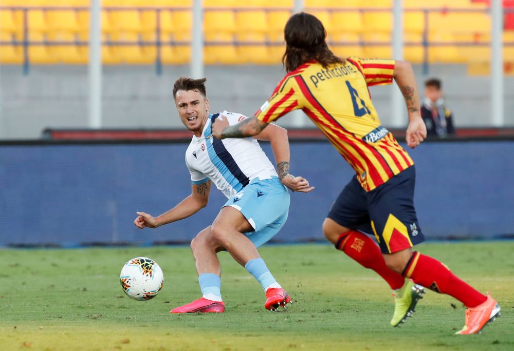 Lazio's Patric in action Lecce at the Stadio Via del Mare, Lecce July 7, 2020. u00e2u20acu201d Reuters pic