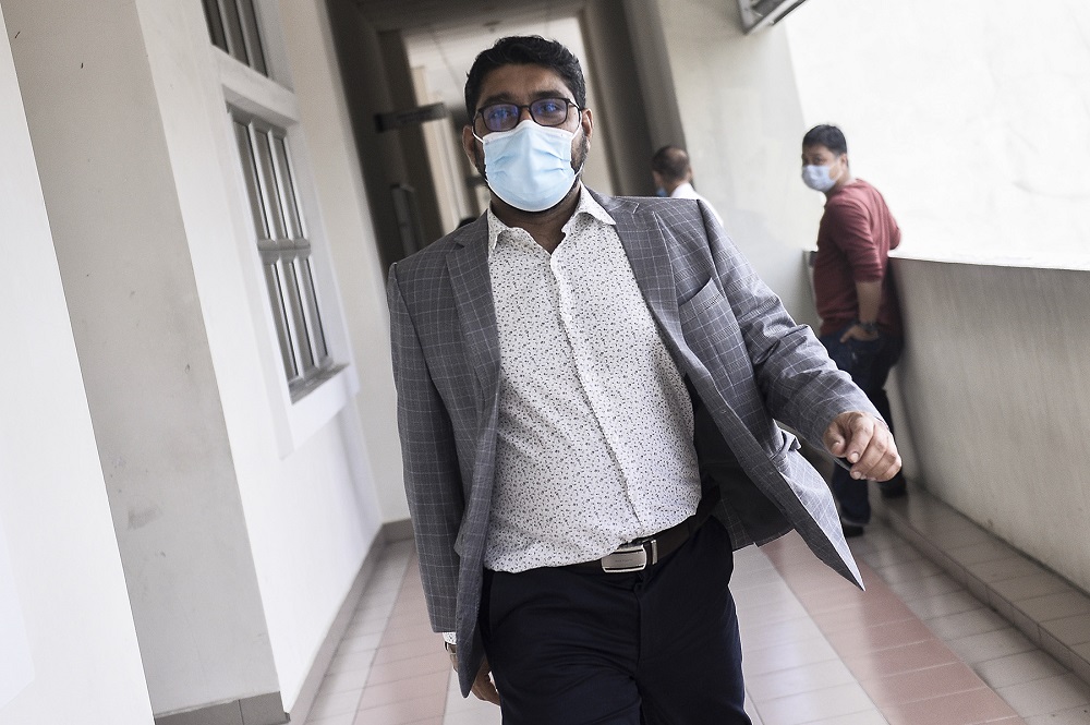 Former psychiatrist Dr Gurdeep Singh is seen at the Magistratesu00e2u20acu2122 Court in Petaling Jaya July 29, 2020. u00e2u20acu2022 Picture by Miera Zulyana