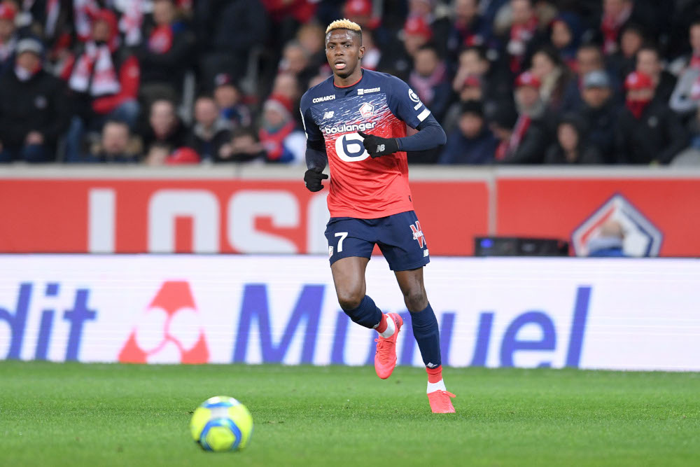 Lilleu00e2u20acu2122s Victor Osimhen is seen during the Ligue 1 match against Lyon in Lille March 8, 2020. u00e2u20acu201d Reuters pic