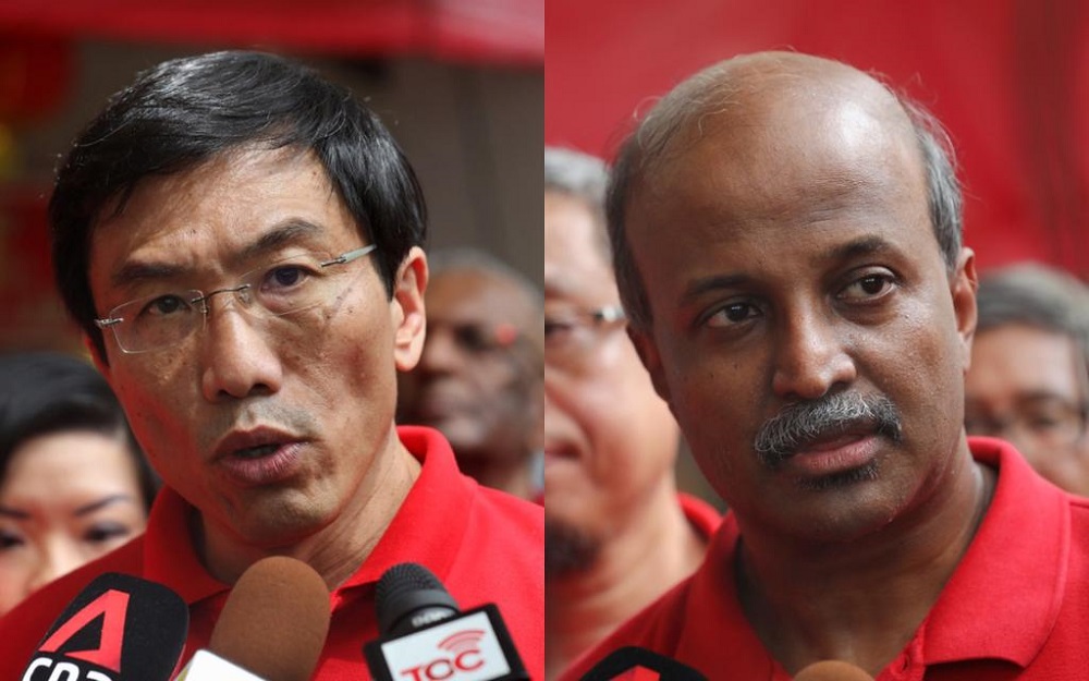 File photos of Singapore Democratic Party chief Chee Soon Juan (left) and party chairman Paul Tambyah. The Peopleu00e2u20acu2122s Action Party is saying the two leaders are misleading the public with its campaign over Singaporeu00e2u20acu2122s projected population size. u00e2u20acu201d TODA