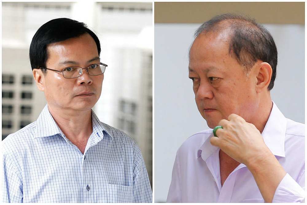 Wong Chee Meng (left) admitted to taking about S$86,000 (RM263,496) in bribes from company director Chia Sin Lan (right). u00e2u20acu201d TODAY pic