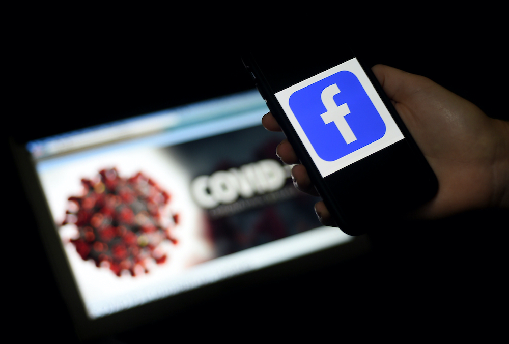 Facebook announced in April that the platform had ramped up fact-checking efforts around the novel coronavirus. u00e2u20acu201d AFP pic